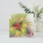 Soft and tenderderness Fraktal Fantasy Blume Save The Date (Stehend Vorderseite)