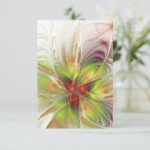 Soft and tenderderness Fraktal Fantasy Blume Save The Date (Stehend Vorderseite)