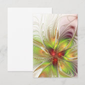 Soft and tenderderness Fraktal Fantasy Blume Save The Date (Vorne/Hinten)