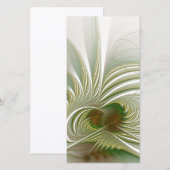 Soft and tenderderness Fraktal Fantasy Blume Save The Date (Vorne/Hinten)
