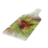 Soft and tenderderness Fraktal Fantasy Blume Schneidebrett (Ecke)