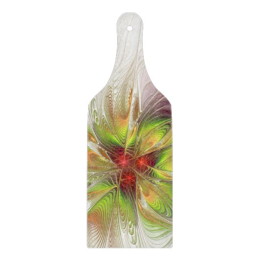 Soft and tenderderness Fraktal Fantasy Blume Schneidebrett (Vorderseite)
