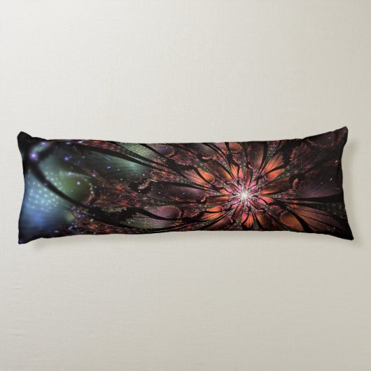 Soft and tenderderness Fraktal Fantasy Blume Seitenschläferkissen (Rückseite)