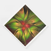 Soft and tenderderness Fraktal Fantasy Blume Serviette (Ecke)