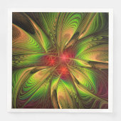 Soft and tenderderness Fraktal Fantasy Blume Serviette (Vorderseite)
