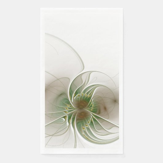 Soft and tenderderness Fraktal Fantasy Blume Serviette (Vorderseite)