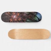 Soft and tenderderness Fraktal Fantasy Blume Skateboard (Horizontal)