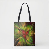 Soft and tenderderness Fraktal Fantasy Blume Tasche (Vorderseite)
