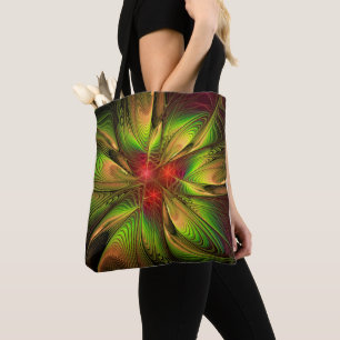 Soft and tenderderness Fraktal Fantasy Blume Tasche
