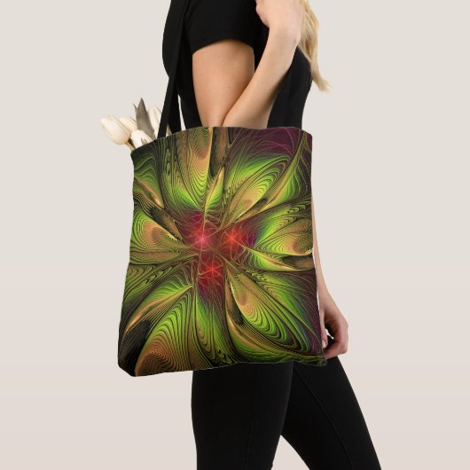 Soft and tenderderness Fraktal Fantasy Blume Tasche (Von Nahem)