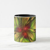 Soft and tenderderness Fraktal Fantasy Blume Tasse (Zentrum)