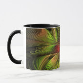 Soft and tenderderness Fraktal Fantasy Blume Tasse (Links)