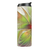 Soft and tenderderness Fraktal Fantasy Blume Thermosbecher (Nach links gedreht)