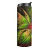 Soft and tenderderness Fraktal Fantasy Blume Thermosbecher (Nach links gedreht)