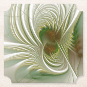 Soft and tenderderness Fraktal Fantasy Blume Untersetzer (Vorderseite)