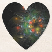 Soft and tenderderness Fraktal Fantasy Blume Untersetzer (Vorderseite)