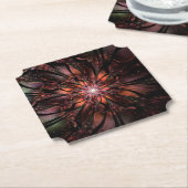 Soft and tenderderness Fraktal Fantasy Blume Untersetzer (angewinkelt)