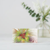 Soft and tenderderness Fraktal Fantasy Blume Visitenkarte (Stehend Vorderseite)