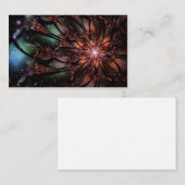 Soft and tenderderness Fraktal Fantasy Blume Visitenkarte (Vorne/Hinten)