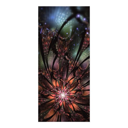 Soft and tenderderness Fraktal Fantasy Blume Werbekarte (Vorne)
