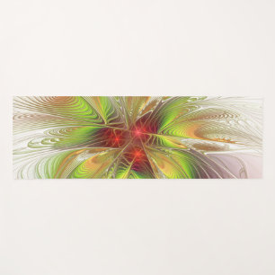 Soft and tenderderness Fraktal Fantasy Blume Yogamatte