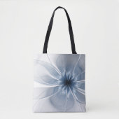 Soft and tenderness blue fractal fantasy flower cu tasche (Vorderseite)
