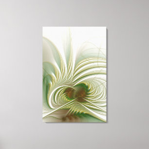Soft and tenderness fractal fantasy flower leinwanddruck