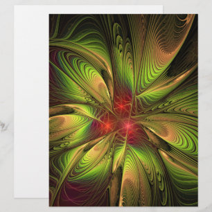 Soft and tenderness fractal fantasy flowers briefbogen