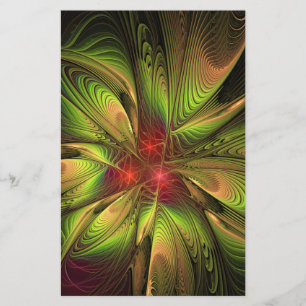 Soft and tenderness fractal fantasy flowers  briefpapier