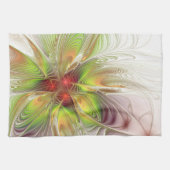 Soft and tenderness fractal fantasy flowers geschirrtuch (Horizontal)