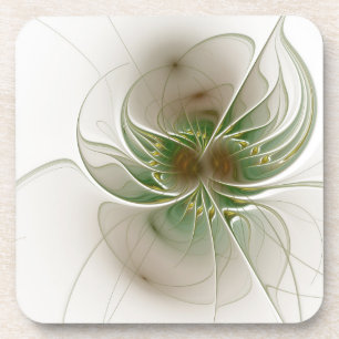 Soft and tenderness fractal fantasy flowers  getränkeuntersetzer