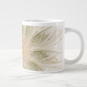 Soft and tenderness fractal fantasy flowers Jumbo-Tasse (Rechts)
