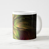 Soft and tenderness fractal fantasy flowers Jumbo-Tasse (Vorderseite Rechts)