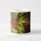 Soft and tenderness fractal fantasy flowers Jumbo-Tasse (Vorderseite)