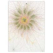 Soft and tenderness fractal fantasy flowers klemmbrett (Rückseite)