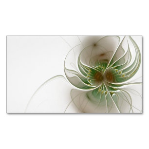 Soft and tenderness fractal fantasy flowers magnetische visitenkarte