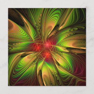 Soft and tenderness fractal fantasy flowers menükarte