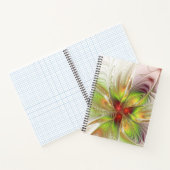 Soft and tenderness fractal fantasy flowers notizblock (Innenseite)