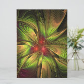 Soft and tenderness fractal fantasy flowers save the date (Stehend Vorderseite)