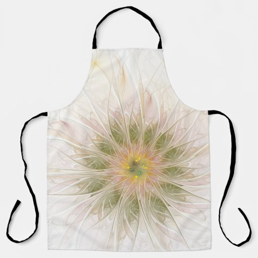 Soft and tenderness fractal fantasy flowers schürze (Vorderseite)