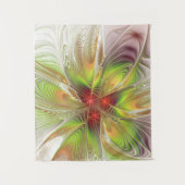 Soft and tenderness fractal fantasy flowers  wandteppich (Vorderseite)