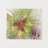 Soft and tenderness fractal fantasy flowers  wandteppich (Vorderseite (Horizontal))