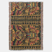 Soft Aqua "Aztec Dream" Gemütliches Donnerplanken Decke (Vorderseite Vertikal)