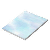 Soft Aqua Blue Sky 2 Notepad Notizblock (Rotiert)