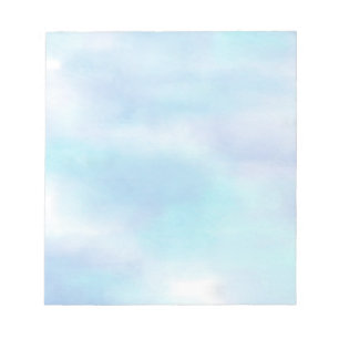 Soft Aqua Blue Sky 2 Notepad Notizblock