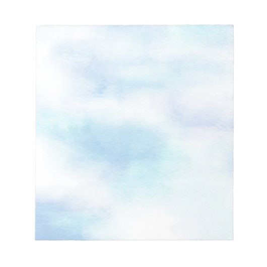 Soft Aqua Blue Sky Notizblock (Vorderseite)