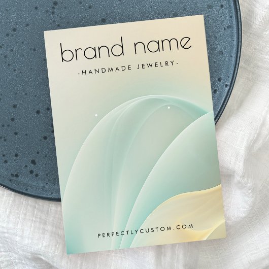 Soft aqua und goldene Wirbel erhalten Grafikkarte