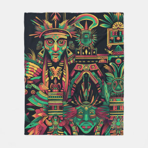 Soft Aquamarines "Ancestral Paradigm" Fleece Blank