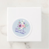 Soft Aquarellfarben Blume mit Bluetext Geschenkanhänger (Beispiel)