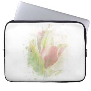 *~* Soft AR12 Artistic Floral Calla Lily Coral Laptopschutzhülle